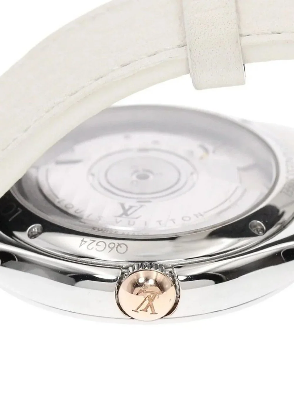 LOUIS VUITTON Fifty Five Q6G24 Silver / Gray Dial Automatic Boy's Watch_968150